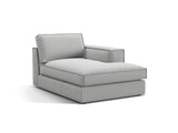 Pola Modulares 1-Sitzer Sofa Sitzelement, Rechte Seite, aus Strukturierter Stoff in Hellgrau (BABEL LIGHT GREY), 103x158 cm von Micadoni – Bild 3