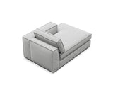Pola Modulares 1-Sitzer Sofa Sitzelement, Rechte Seite, aus Strukturierter Stoff in Hellgrau (BABEL LIGHT GREY), 103x158 cm von Micadoni – Bild 4