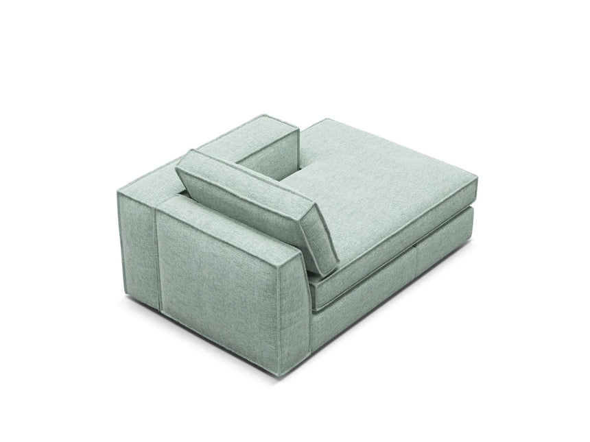 Pola Modulares 1-Sitzer Sofa Sitzelement, Rechte Seite, aus Strukturierter Stoff in Minze (BABEL SAFIRA), 103x158 cm von Micadoni – Bild 4