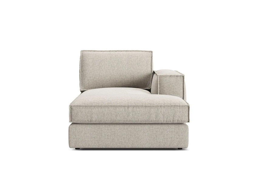 Pola Modulares 1-Sitzer Sofa Sitzelement, Rechte Seite, aus Strukturierter Stoff in Sand (BABEL SAND), 103x158 cm von Micadoni – Bild 1