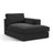 Pola Modulares 1-Sitzer Sofa Sitzelement, Rechte Seite, aus Strukturierter Stoff in Schwarz (BABEL BLACK), 103x158 cm von Micadoni – Bild 3