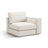 Pola Modulares 1-Sitzer Sofa Sitzelement, Rechte Seite, aus Strukturierter Stoff in Weiß (BABEL WHITE), 103x103 cm von Micadoni – Bild 3