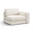 Pola Modulares 1-Sitzer Sofa Sitzelement, Rechte Seite, aus Strukturierter Stoff in Weiß (BABEL WHITE), 103x118 cm von Micadoni – Bild 3