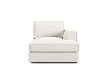 Pola Modulares 1-Sitzer Sofa Sitzelement, Rechte Seite, aus Strukturierter Stoff in Weiß (BABEL WHITE), 103x158 cm von Micadoni – Bild 1