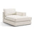 Pola Modulares 1-Sitzer Sofa Sitzelement, Rechte Seite, aus Strukturierter Stoff in Weiß (BABEL WHITE), 103x158 cm von Micadoni – Bild 3