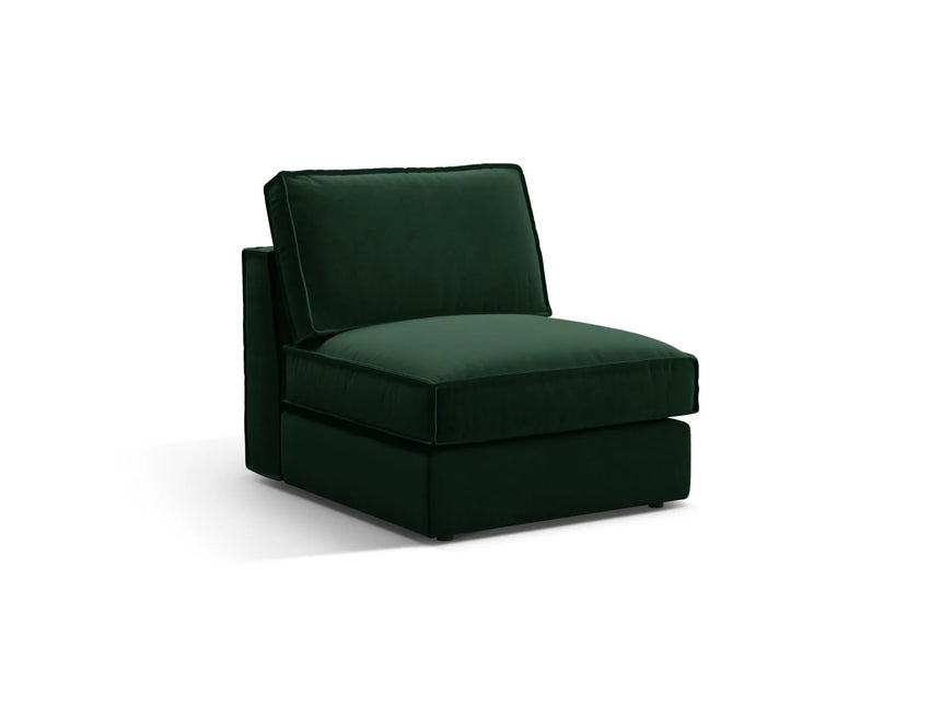 Pola Modulares 1-Sitzer Sofa aus Samt in Flaschengrün (Salvador 7), 80x103x88 cm von Micadoni – Bild 3
