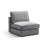 Pola Modulares 1-Sitzer Sofa aus Samt in Grau (Salvador 17), 80x103x88 cm von Micadoni – Bild 3