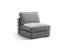 Pola Modulares 1-Sitzer Sofa aus Samt in Grau (Salvador 17), 80x103x88 cm von Micadoni – Bild 3
