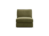 Pola Modulares 1-Sitzer Sofa aus Samt in Grün (Salvador 8), 80x103x88 cm von Micadoni – Bild 1