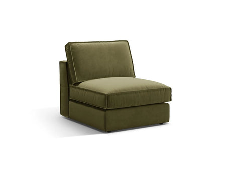 Pola Modulares 1-Sitzer Sofa aus Samt in Grün (Salvador 8), 80x103x88 cm von Micadoni – Bild 3
