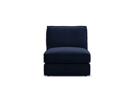 Pola Modulares 1-Sitzer Sofa aus Samt in Königsblau (Salvador 5), 80x103x88 cm von Micadoni – Bild 1