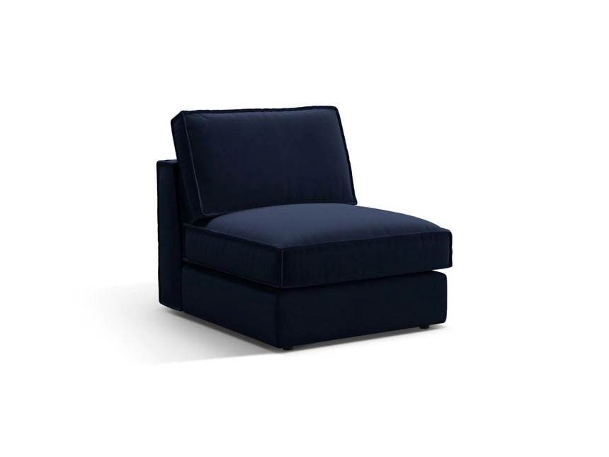 Pola Modulares 1-Sitzer Sofa aus Samt in Königsblau (Salvador 5), 80x103x88 cm von Micadoni – Bild 3