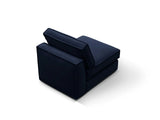 Pola Modulares 1-Sitzer Sofa aus Samt in Königsblau (Salvador 5), 80x103x88 cm von Micadoni – Bild 4