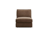 Pola Modulares 1-Sitzer Sofa aus Samt in Schokolade (Salvador 4), 80x103x88 cm von Micadoni – Bild 1