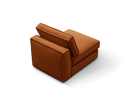 Pola Modulares 1-Sitzer Sofa aus Samt in Terrakotta (Salvador 14), 80x103x88 cm von Micadoni – Bild 4