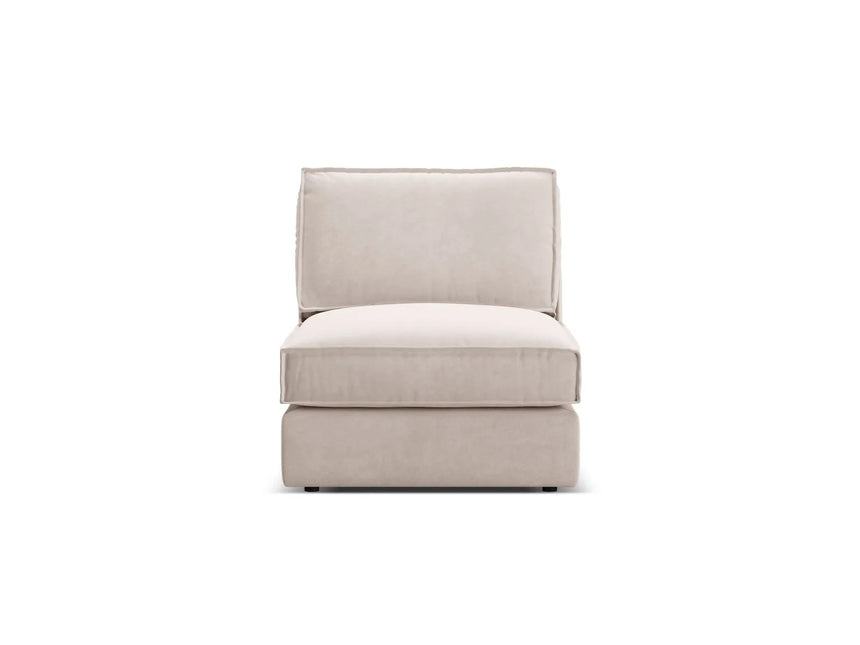 Pola Modulares 1-Sitzer Sofa aus Samt oder Strukturstoff, 80x103x88 cm von Micadoni – Bild 1