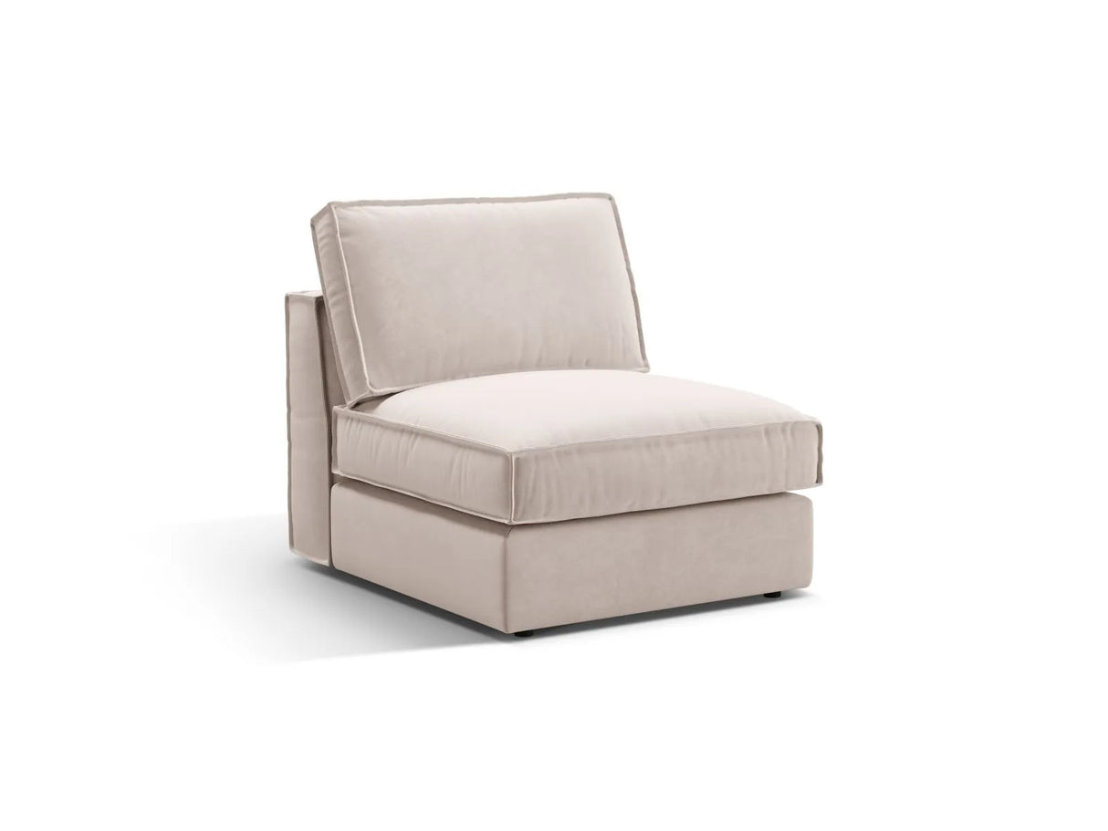Pola Modulares 1-Sitzer Sofa aus Samt oder Strukturstoff, 80x103x88 cm von Micadoni – Bild 3