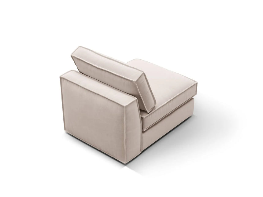 Pola Modulares 1-Sitzer Sofa aus Samt oder Strukturstoff, 80x103x88 cm von Micadoni – Bild 4