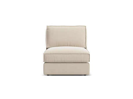 Pola Modulares 1-Sitzer Sofa aus Strukturierter Stoff in Beige (BABEL TOFFEE), 80x103x88 cm von Micadoni – Bild 1