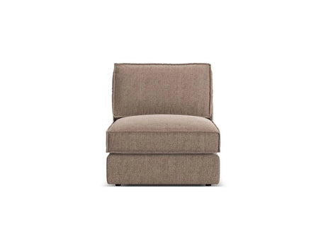 Pola Modulares 1-Sitzer Sofa aus Strukturierter Stoff in Hellbraun (BABEL TAUPE), 80x103x88 cm von Micadoni – Bild 1