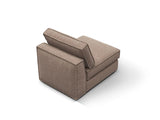 Pola Modulares 1-Sitzer Sofa aus Strukturierter Stoff in Hellbraun (BABEL TAUPE), 80x103x88 cm von Micadoni – Bild 4