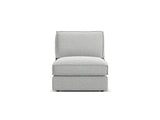 Pola Modulares 1-Sitzer Sofa aus Strukturierter Stoff in Hellgrau (BABEL LIGHT GREY), 80x103x88 cm von Micadoni – Bild 1