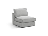 Pola Modulares 1-Sitzer Sofa aus Strukturierter Stoff in Hellgrau (BABEL LIGHT GREY), 80x103x88 cm von Micadoni – Bild 3