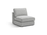 Pola Modulares 1-Sitzer Sofa aus Strukturierter Stoff in Hellgrau (BABEL LIGHT GREY), 80x103x88 cm von Micadoni – Bild 3
