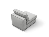 Pola Modulares 1-Sitzer Sofa aus Strukturierter Stoff in Hellgrau (BABEL LIGHT GREY), 80x103x88 cm von Micadoni – Bild 4