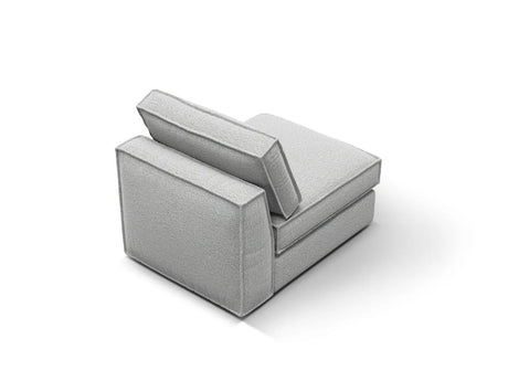 Pola Modulares 1-Sitzer Sofa aus Strukturierter Stoff in Hellgrau (BABEL LIGHT GREY), 80x103x88 cm von Micadoni – Bild 4