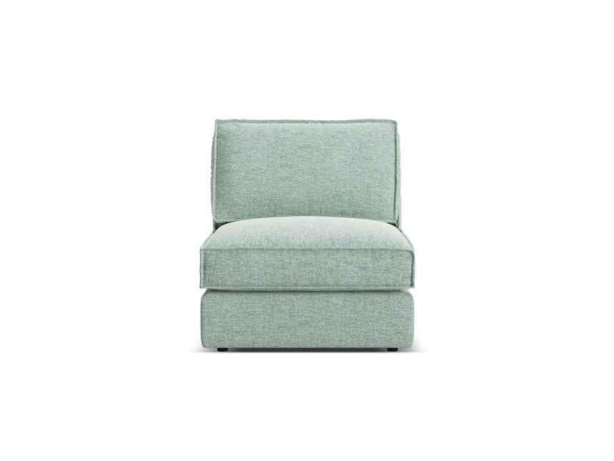 Pola Modulares 1-Sitzer Sofa aus Strukturierter Stoff in Minze (BABEL SAFIRA), 80x103x88 cm von Micadoni – Bild 1