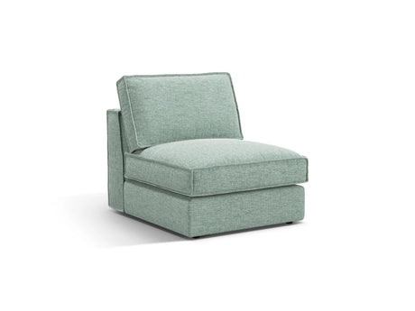 Pola Modulares 1-Sitzer Sofa aus Strukturierter Stoff in Minze (BABEL SAFIRA), 80x103x88 cm von Micadoni – Bild 3