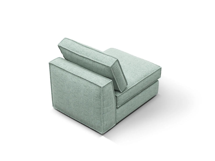 Pola Modulares 1-Sitzer Sofa aus Strukturierter Stoff in Minze (BABEL SAFIRA), 80x103x88 cm von Micadoni – Bild 4