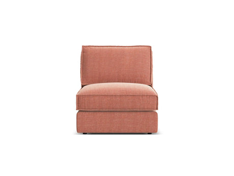 Pola Modulares 1-Sitzer Sofa aus Strukturierter Stoff in Red (BABEL RED), 80x103x88 cm von Micadoni – Bild 1