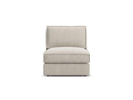 Pola Modulares 1-Sitzer Sofa aus Strukturierter Stoff in Sand (BABEL SAND), 80x103x88 cm von Micadoni – Bild 1