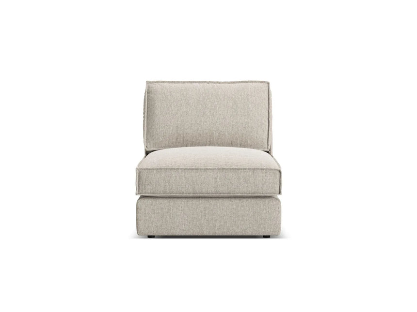 Pola Modulares 1-Sitzer Sofa aus Strukturierter Stoff in Sand (BABEL SAND), 80x103x88 cm von Micadoni – Bild 1