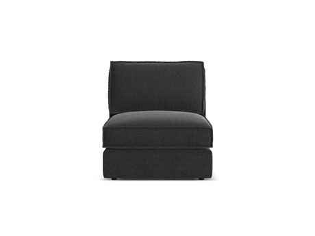 Pola Modulares 1-Sitzer Sofa aus Strukturierter Stoff in Schwarz (BABEL BLACK), 80x103x88 cm von Micadoni – Bild 1