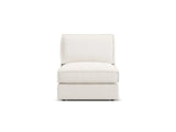 Pola Modulares 1-Sitzer Sofa aus Strukturierter Stoff in Weiß (BABEL WHITE), 80x103x88 cm von Micadoni – Bild 1