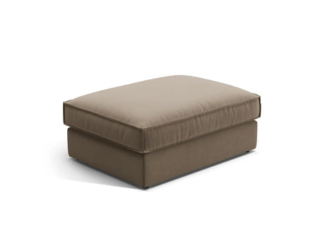 Pola Pouf aus Samt in Grau-Braun (Salvador 3), 103x78 cm von Micadoni – Bild 1