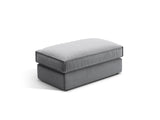 Pola Pouf aus Samt in Grau (Salvador 17), 103x54 cm von Micadoni – Bild 1