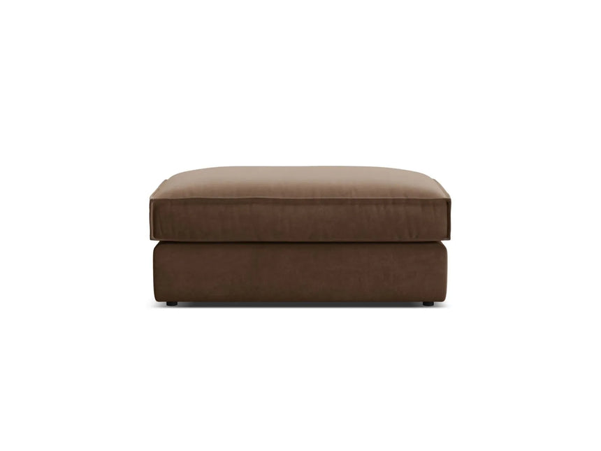 Pola Pouf aus Samt in Schokolade (Salvador 4), 103x54 cm von Micadoni – Bild 3