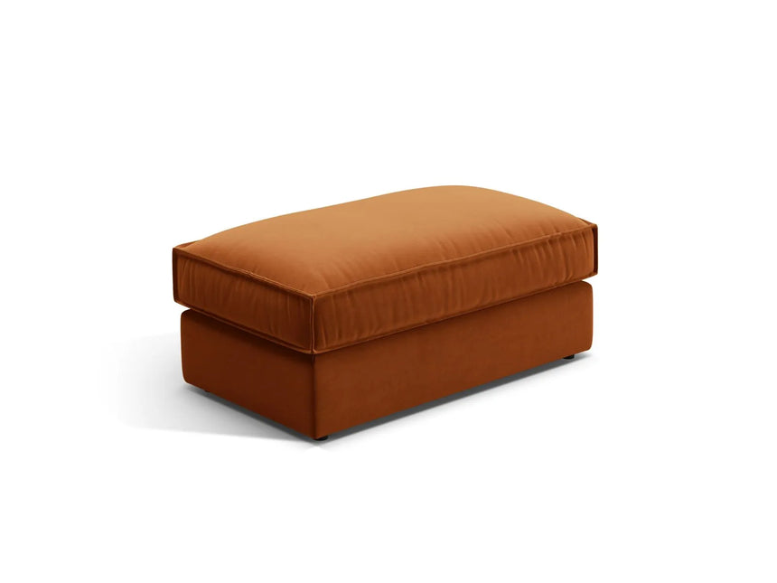 Pola Pouf aus Samt in Terrakotta (Salvador 14), 103x54 cm von Micadoni – Bild 1