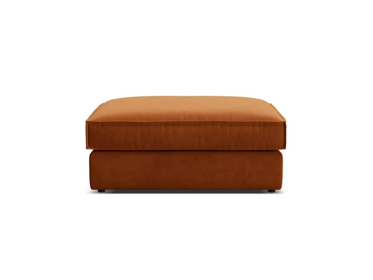 Pola Pouf aus Samt in Terrakotta (Salvador 14), 103x78 cm von Micadoni – Bild 3
