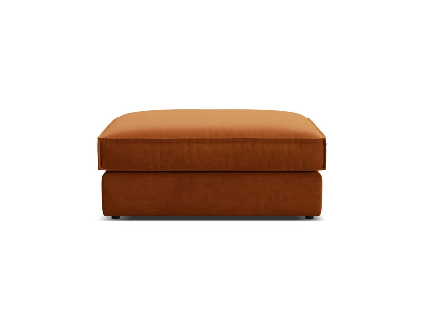 Pola Pouf aus Samt in Terrakotta (Salvador 14), 103x78 cm von Micadoni – Bild 3