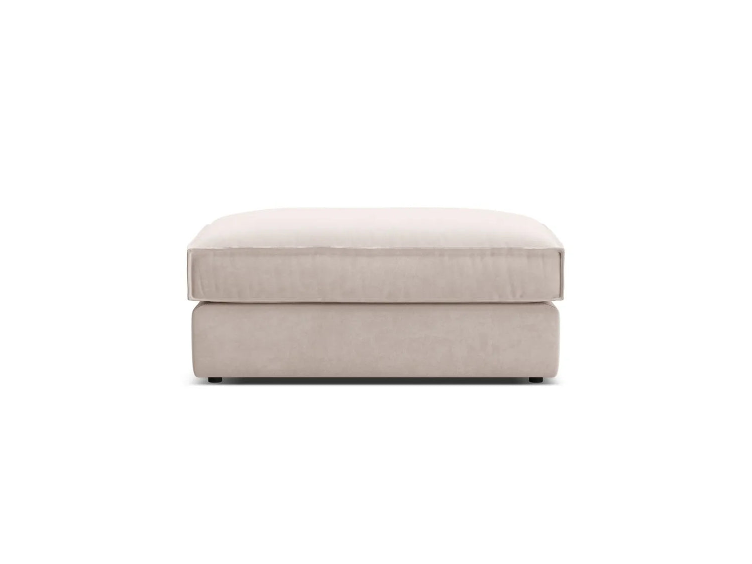 Pola Pouf aus Samt oder Strukturstoff, 103x54 cm von Micadoni – Bild 3