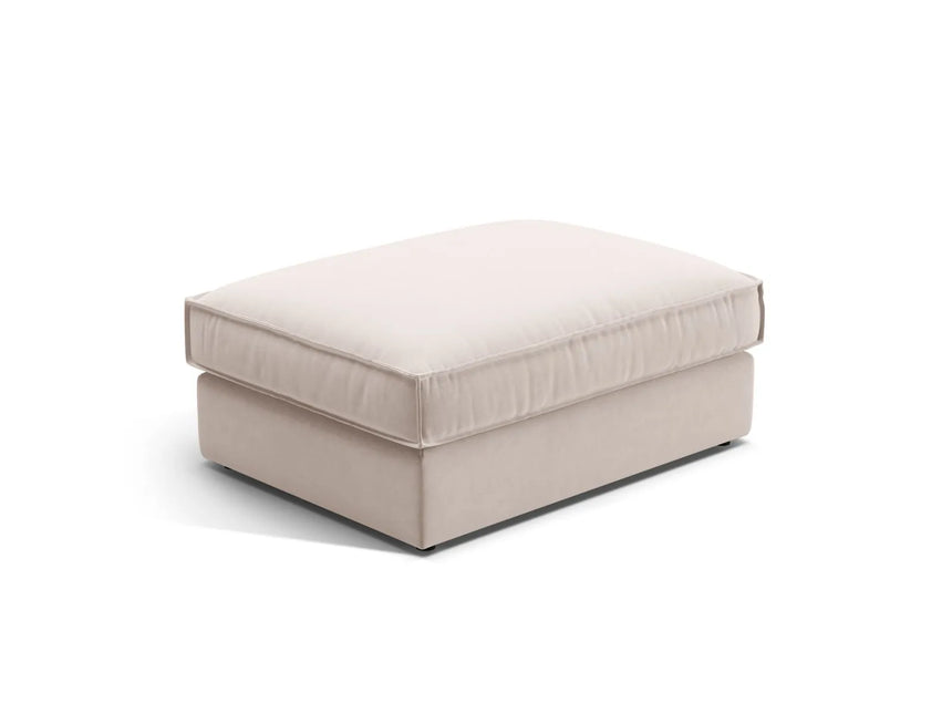 Pola Pouf aus Samt oder Strukturstoff, 103x78 cm von Micadoni – Bild 1