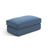 Pola Pouf aus Strukturierter Stoff in Dunkelblau (BABEL BLUE), 103x54 cm von Micadoni – Bild 1
