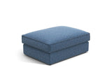 Pola Pouf aus Strukturierter Stoff in Dunkelblau (BABEL BLUE), 103x78 cm von Micadoni – Bild 1
