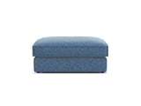 Pola Pouf aus Strukturierter Stoff in Dunkelblau (BABEL BLUE), 103x78 cm von Micadoni – Bild 3