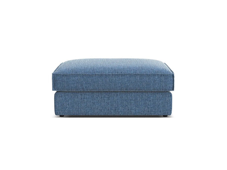 Pola Pouf aus Strukturierter Stoff in Dunkelblau (BABEL BLUE), 103x78 cm von Micadoni – Bild 3